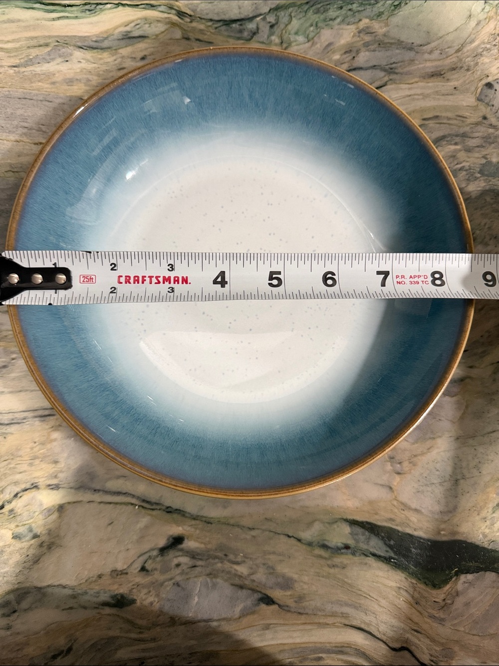 Set of 4 Blue Ombre Ceramic Bowls - Picture 6 of 8